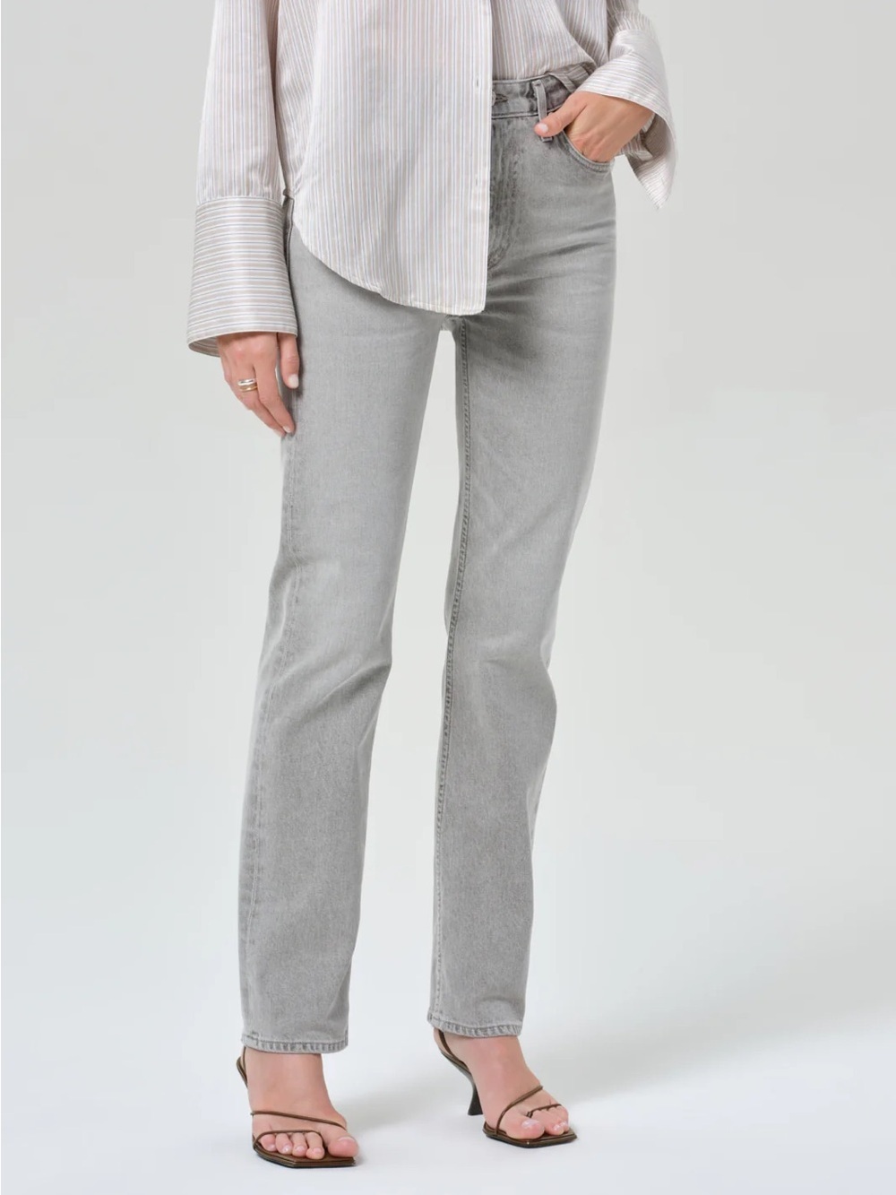 Citizens of Humanity Zurie Straight leg jeans In Quartz Grey size 27